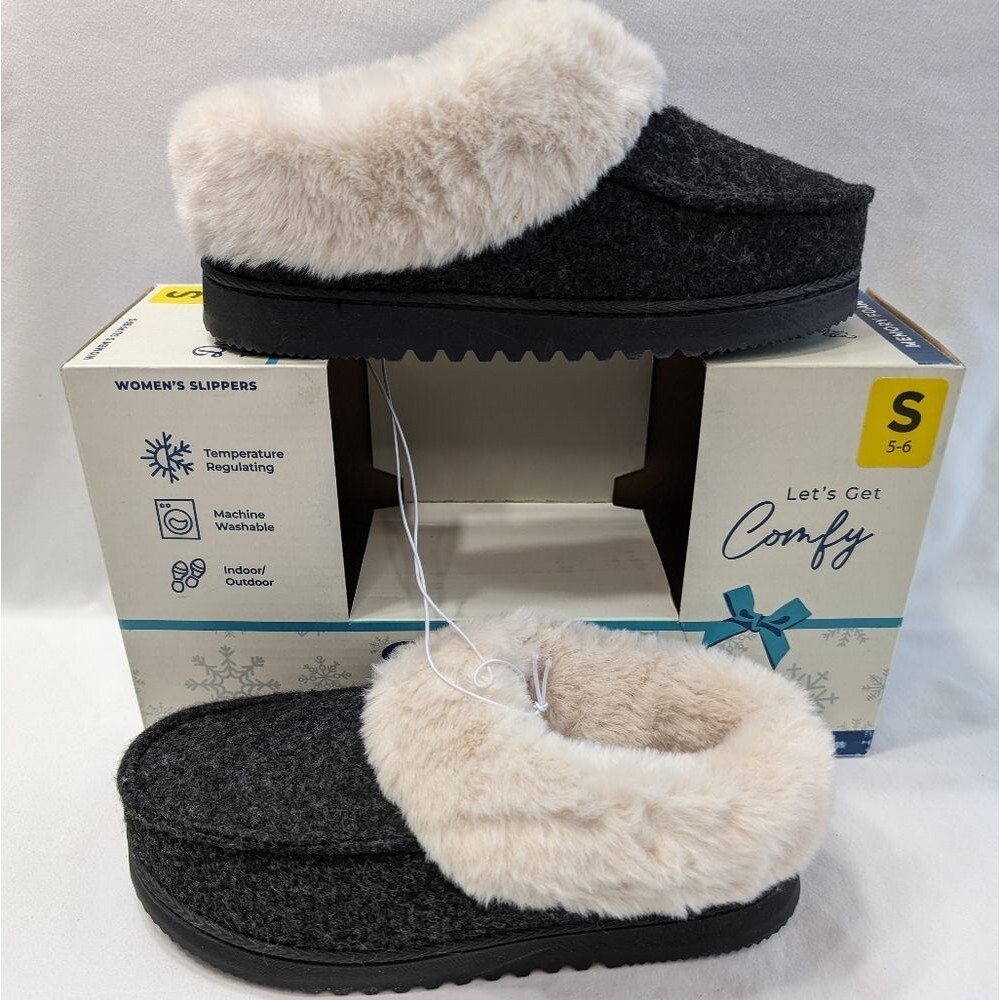 Dearfoams Women's Total Comfort Memory Foam Slippers - Size Small